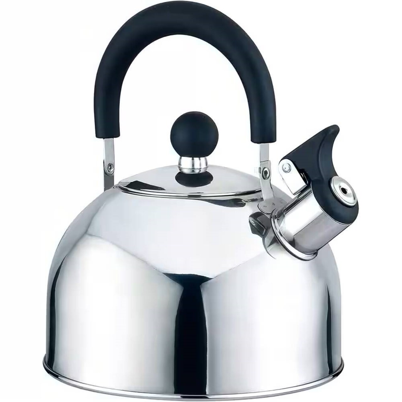 2.5 Quart Stainless Steel Whistling Teapot Kettle with Stay Cool Handle for Home and Kitchen